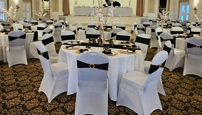 St Petersburg Woman's Club Setup for Formal Dining Event