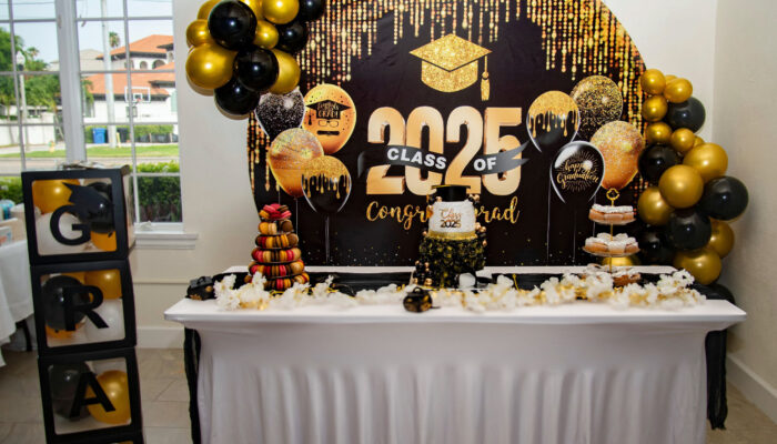 St Petersburg Woman's Club Decorated for Graduation Party